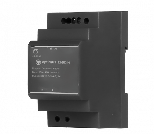 Блок питания Optimus 12/5DIN - картинка 1