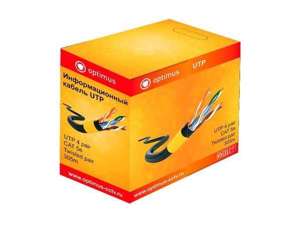 Optimus UTP-5e 4x2x0.5 CCA (indoor) 305м Кабель - картинка 1